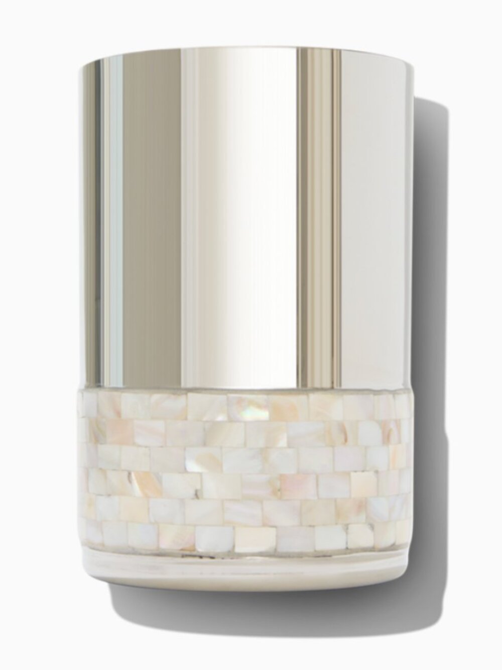 ANNA New York Silver Mosaic Mother-of-Pearl Tumbler